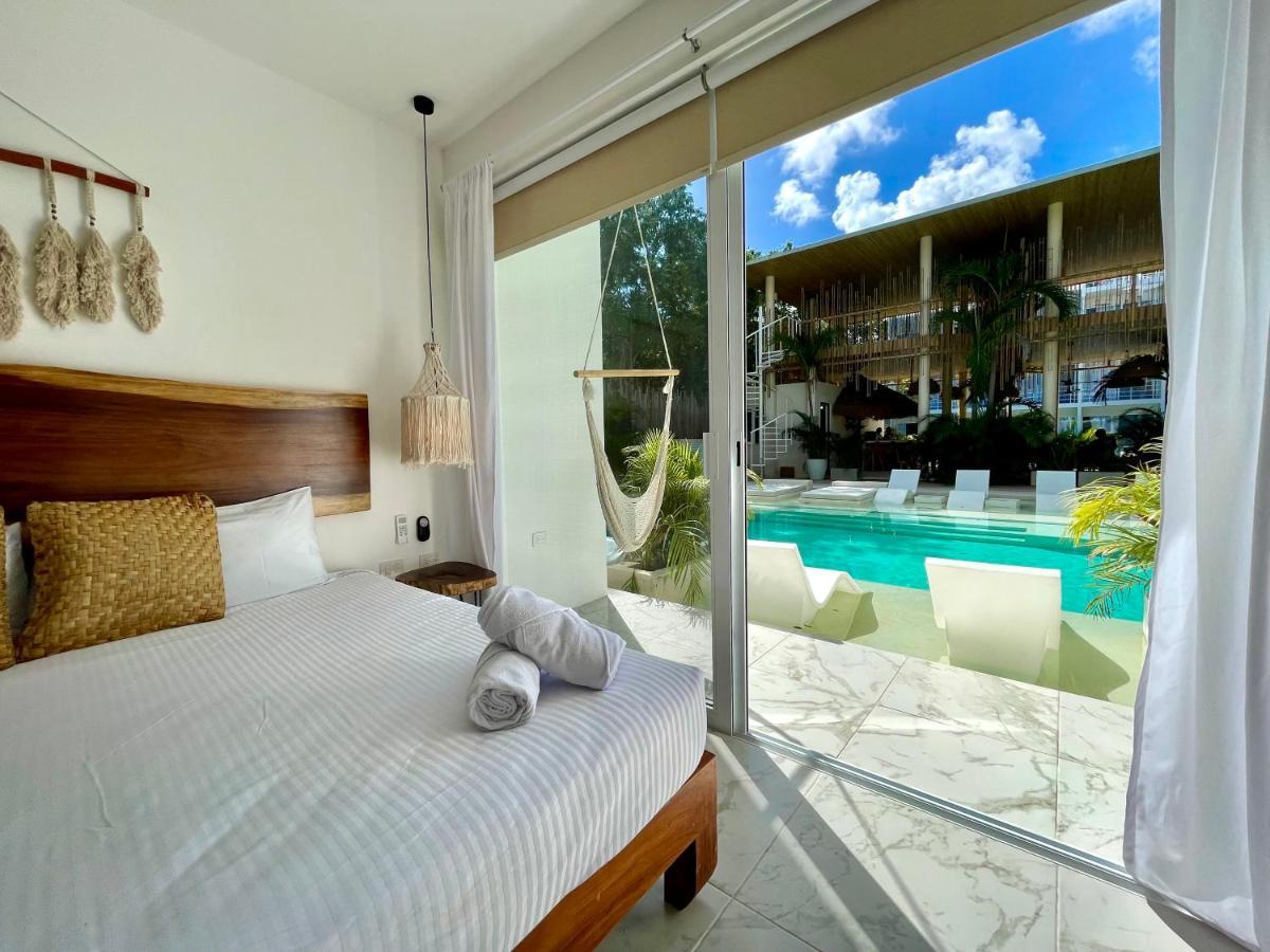 Beautiful Swim-Up Studio With Private Terrace, Pool And Jungle Gym Tulum Luaran gambar