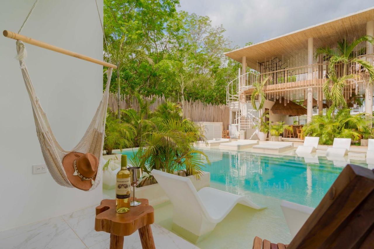 Beautiful Swim-Up Studio With Private Terrace, Pool And Jungle Gym Tulum Luaran gambar